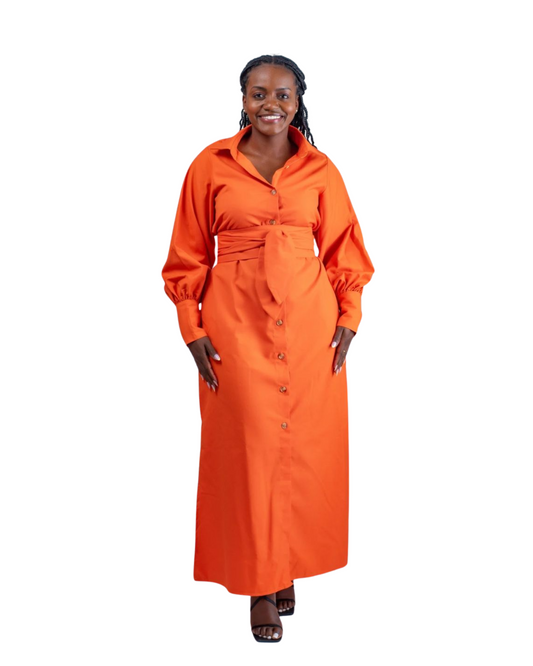 Tii Dress in Orange