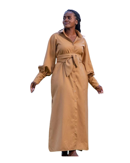 Tii Dress in Brown
